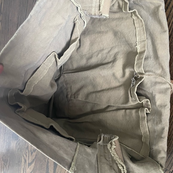 Magnolia Pearl Vincent Van Gogh Artist Satchel wheatfield canvas, OOAK tote - Picture 10 of 12